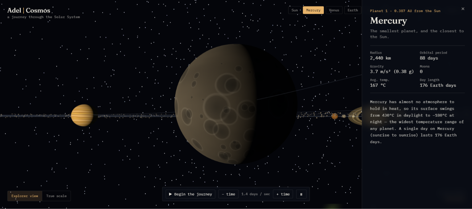 Exploring the planets in Adel Cosmos