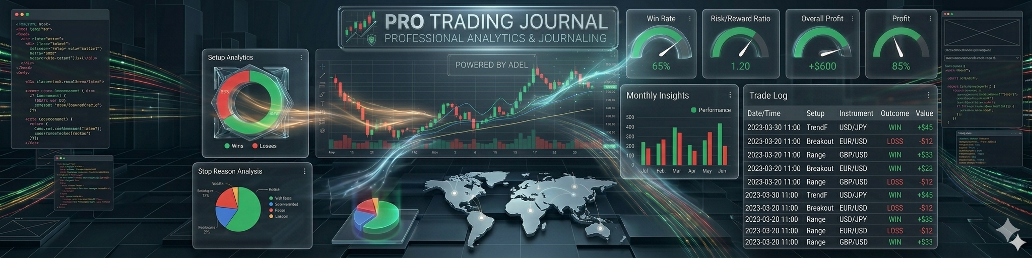 Pro Trading Journal Dashboard